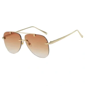 Fashion Sunglasses Aviator Classic Driving Sunglasses Metal Frame Mirror Casual Business Glasses