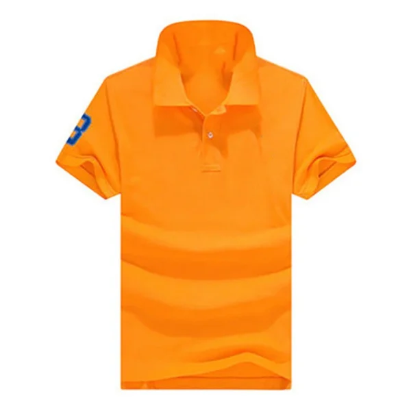 Men Ralph Slim Fit Big Pony Short Sleeve 100%Cotton Mesh Polo Shirts 8823-3 - Image 23