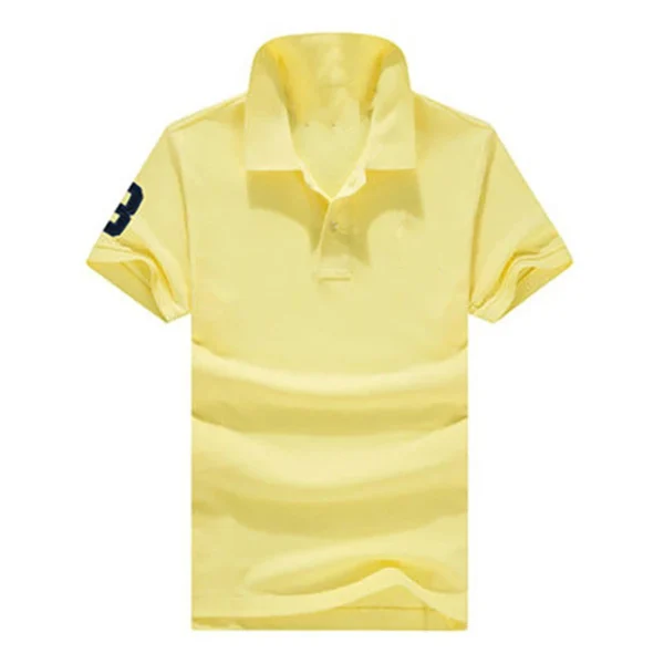 Men Ralph Slim Fit Big Pony Short Sleeve 100%Cotton Mesh Polo Shirts 8823-3 - Image 7