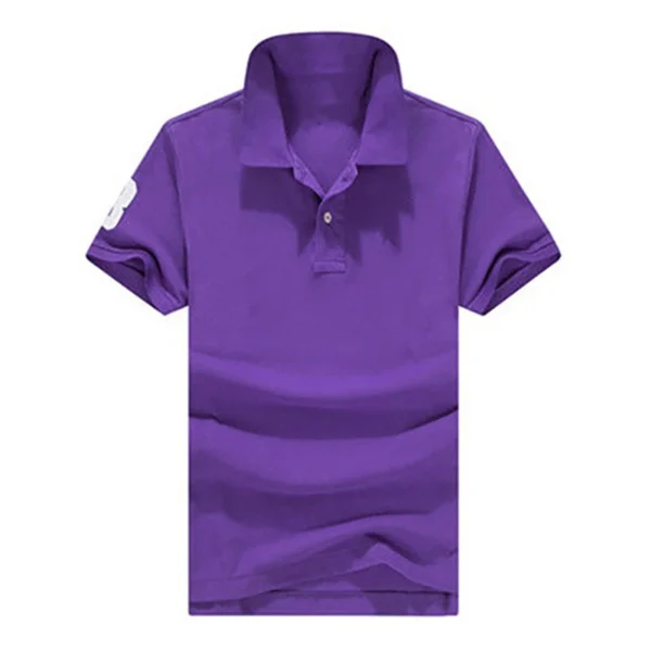 Men Ralph Slim Fit Big Pony Short Sleeve 100%Cotton Mesh Polo Shirts 8823-3 - Image 3