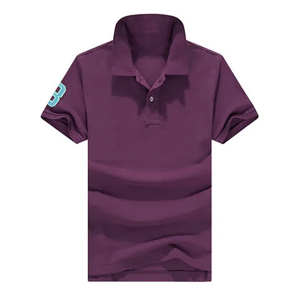 Men Ralph Slim Fit Big Pony Short Sleeve 100%Cotton Mesh Polo Shirts 8823-3 - Image 12