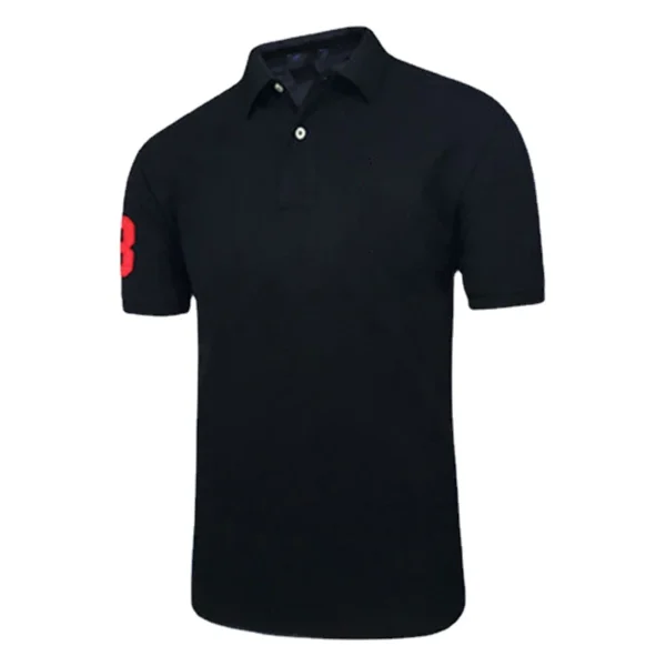 Men Ralph Slim Fit Big Pony Short Sleeve 100%Cotton Mesh Polo Shirts 8823-3 - Image 19