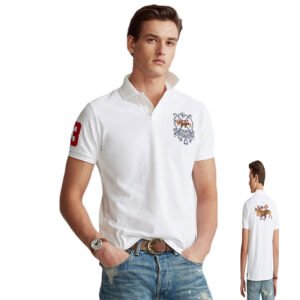 men ralph big pony short sleeve 100%cotton leisure classic polo shirts 1811
