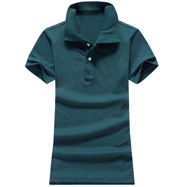 Women Ralph Small Pony Short Sleeve 100%Cotton Slim Fit Stretch Polo Shirt 6055A - Image 8