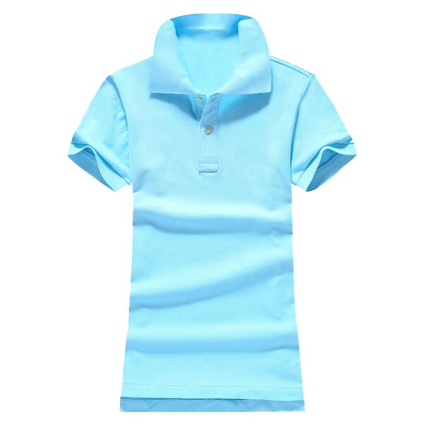 Women Ralph Small Pony Short Sleeve 100%Cotton Slim Fit Stretch Polo Shirt 6055A - Image 6
