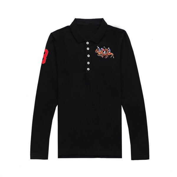 women ralph big pony cotton leisure classic long sleeve polo shirts