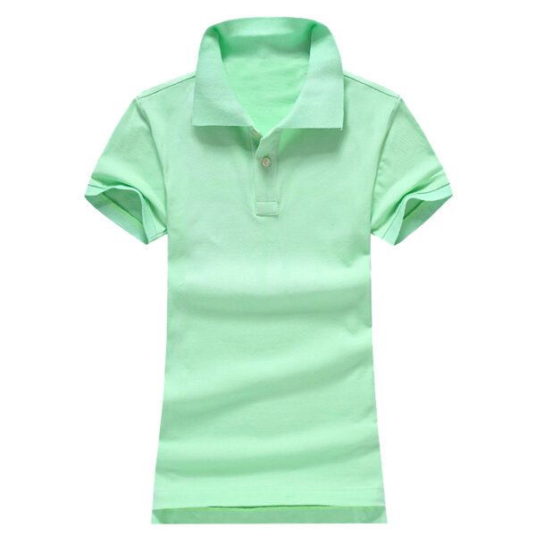 Women Ralph Small Pony Short Sleeve 100%Cotton Slim Fit Stretch Polo Shirt 6055A - Image 15