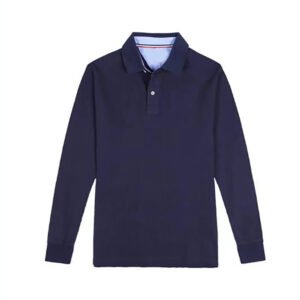 men tommy 100%cotton leisure classic long sleeve polo shirts