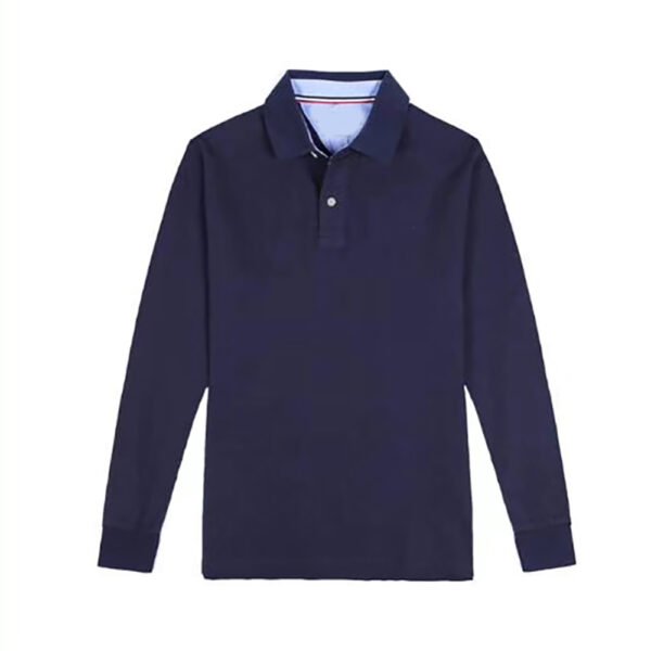 men tommy 100%cotton leisure classic long sleeve polo shirts 3XL 4XL 5XL