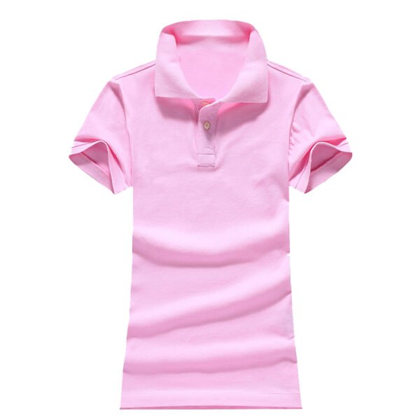 Women Ralph Small Pony Short Sleeve 100%Cotton Slim Fit Stretch Polo Shirt 6055A - Image 16