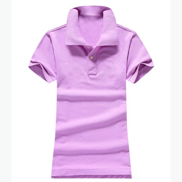 Women Ralph Small Pony Short Sleeve 100%Cotton Slim Fit Stretch Polo Shirt 6055A - Image 5