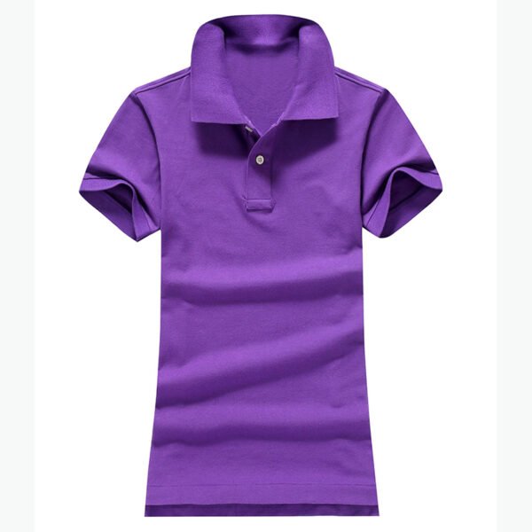 Women Ralph Small Pony Short Sleeve 100%Cotton Slim Fit Stretch Polo Shirt 6055A - Image 4