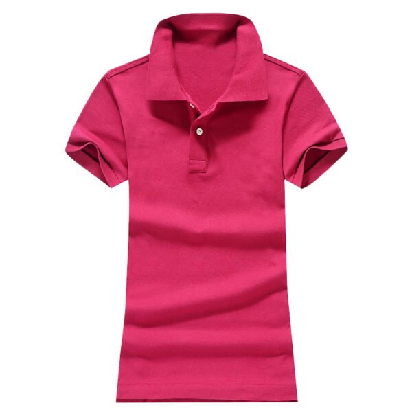 Women Ralph Small Pony Short Sleeve 100%Cotton Slim Fit Stretch Polo Shirt 6055A - Image 11