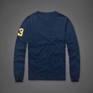men ralph big colorful pony 100%cotton leisure classic long sleeve t shirt