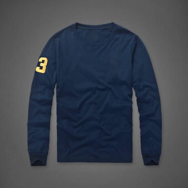 men ralph big colorful pony 100%cotton leisure classic long sleeve t shirt