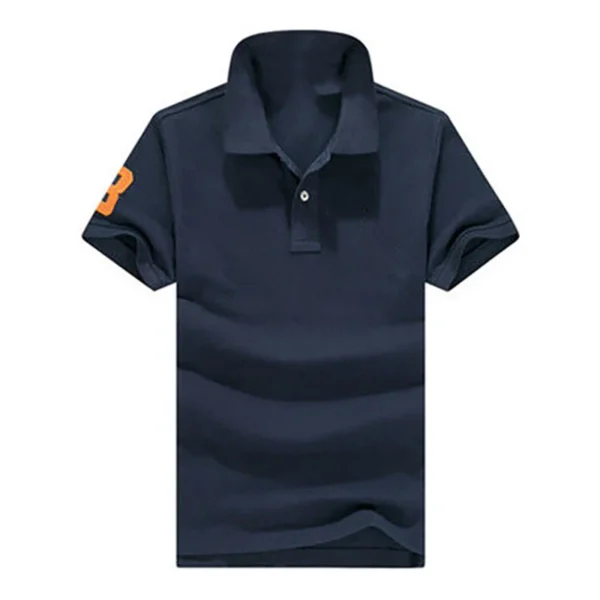 Men Ralph Slim Fit Big Pony Short Sleeve 100%Cotton Mesh Polo Shirts 8823-3 - Image 28