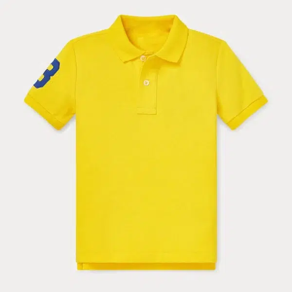 Kids Ralph Slim Fit Big Pony Short Sleeve 100%Cotton Mesh Polo Shirts 311 - Image 3