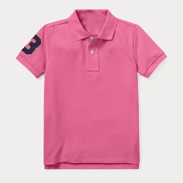Kids Ralph Slim Fit Big Pony Short Sleeve 100%Cotton Mesh Polo Shirts 311 - Image 4
