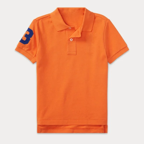 Kids Ralph Slim Fit Big Pony Short Sleeve 100%Cotton Mesh Polo Shirts 311 - Image 9