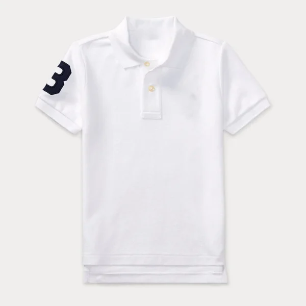 Kids Ralph Slim Fit Big Pony Short Sleeve 100%Cotton Mesh Polo Shirts 311 - Image 2