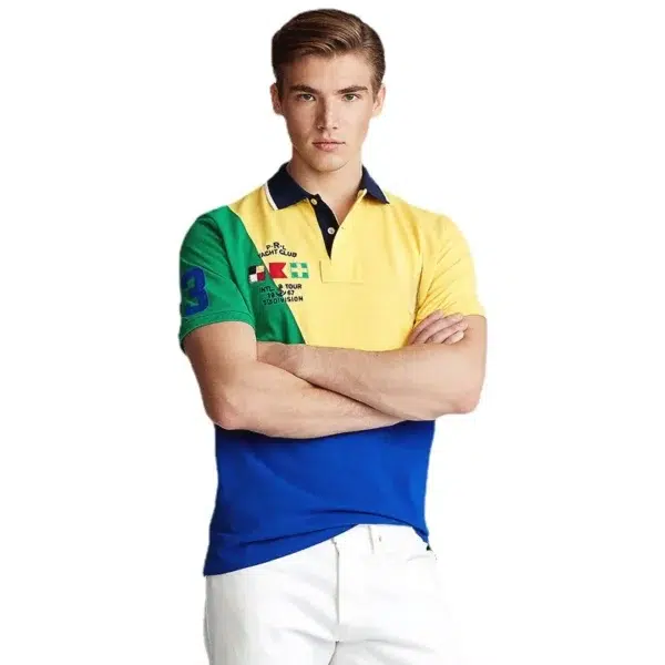 Men Ralph Slim Fit Big Pony Short Sleeve 100%Cotton Mesh Polo Shirts 8083 8085 8087 8088 8089 - Image 4