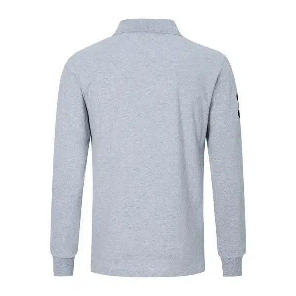 High Quality European Size Men Ralph Slim Fit Big Colorful Pony Long Sleeve 100%Cotton Mesh Polo Shirts 9933 - Image 4
