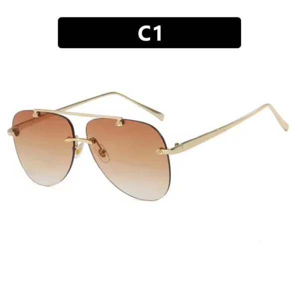 Fashion Sunglasses Aviator Classic Driving Sunglasses Metal Frame Mirror Casual Business Glasses - Image 4