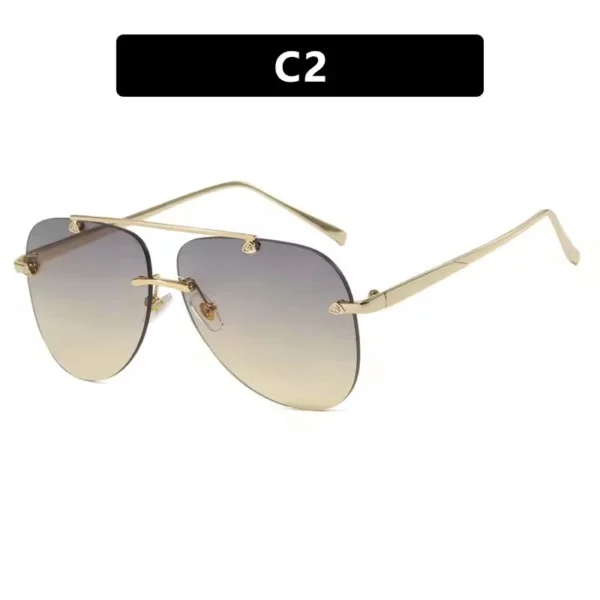 Fashion Sunglasses Aviator Classic Driving Sunglasses Metal Frame Mirror Casual Business Glasses - Image 5