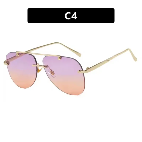 Fashion Sunglasses Aviator Classic Driving Sunglasses Metal Frame Mirror Casual Business Glasses - Image 7