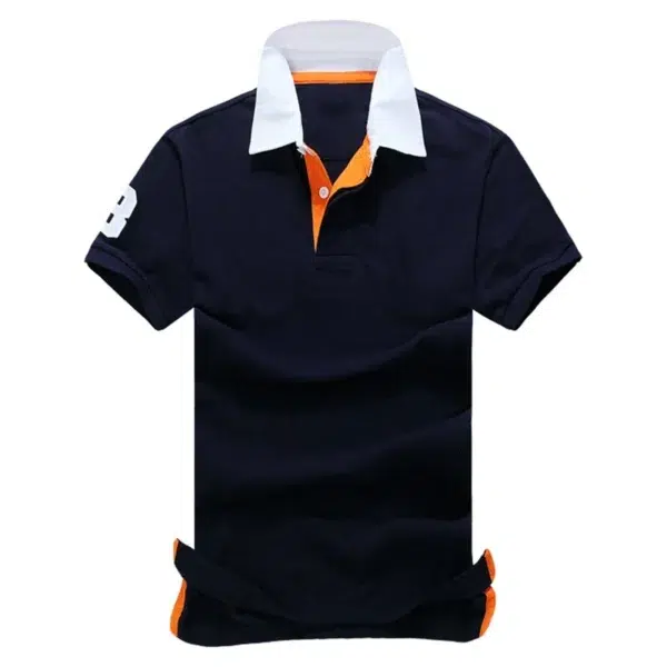 Men Ralph Slim Fit Big Pony Short Sleeve 100%Cotton Mesh Polo Shirts 8056 - Image 5