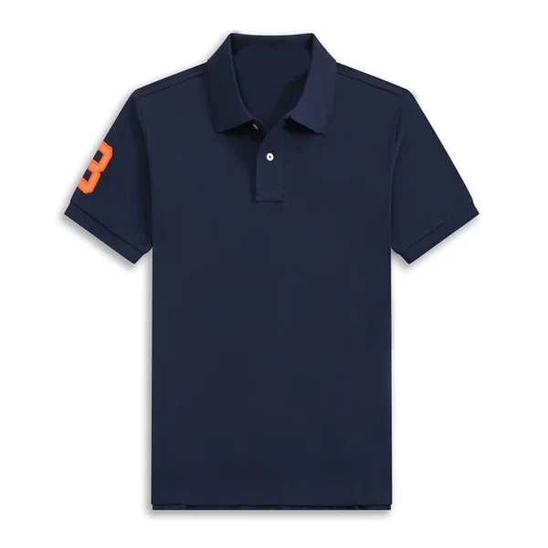 High Quality Men’s Ralph Big Pony Polo Shirt 100% Cotton Slim Fit Short Sleeve Polo T-Shirt Golf Casual Wear Style 8820 - Image 27