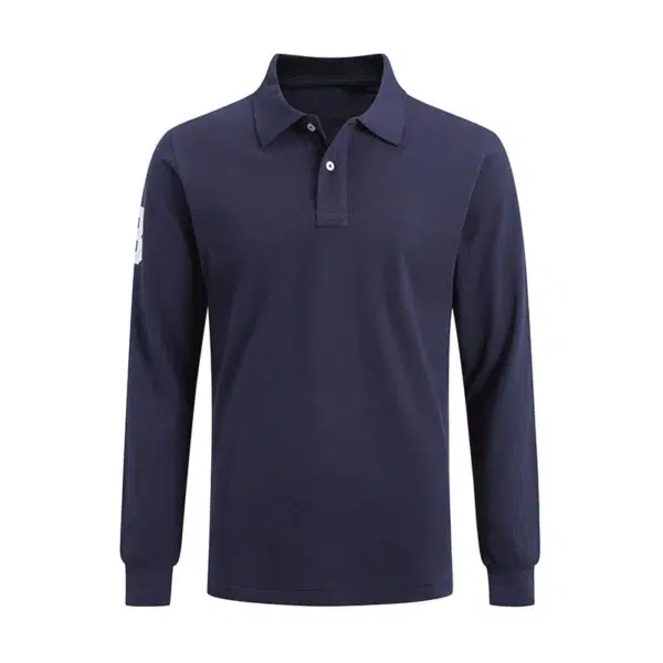 High Quality European Size Men Ralph Slim Fit Big Pony Long Sleeve 100%Cotton Mesh Polo Shirts 9920 - Image 16