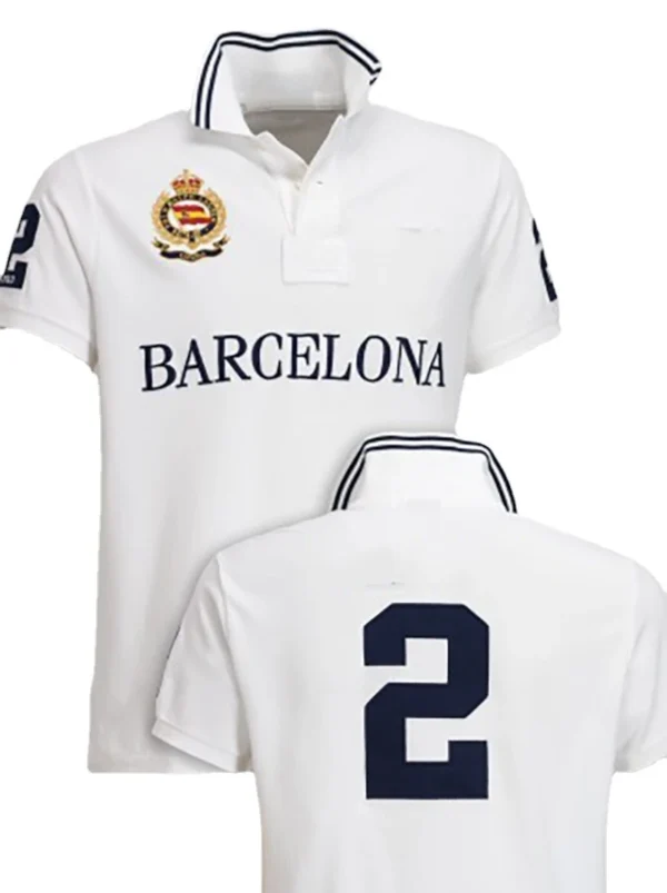 Men Ralph Slim Fit Big Pony Short Sleeve 100%Cotton Mesh Polo Shirts 8072 - Image 11