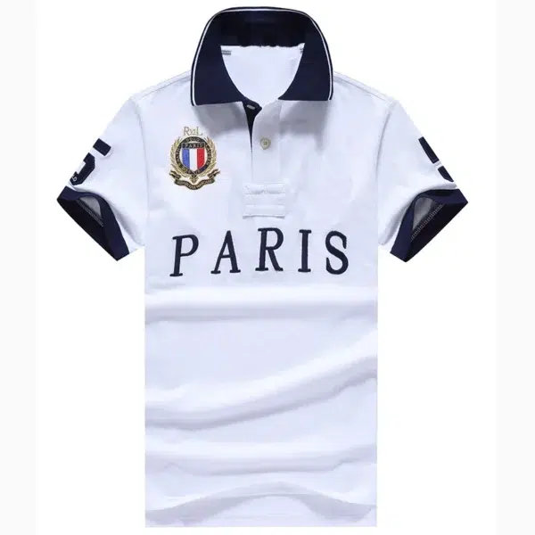 Men Ralph Slim Fit Big Pony Short Sleeve 100%Cotton Mesh Polo Shirts 8047A - Image 2