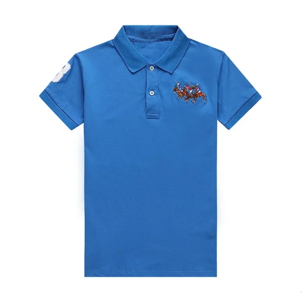 Women Ralph Big Pony Short Sleeve 100%Cotton Slim Fit Stretch Polo Shirts - Image 5