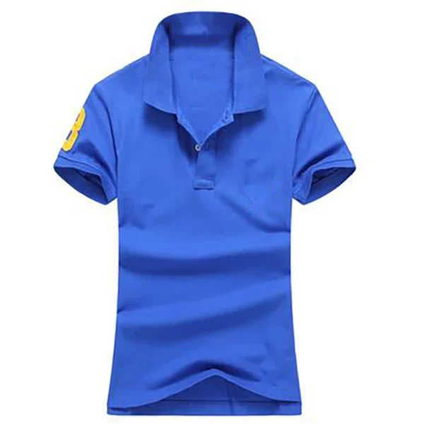 Women Ralph Big Pony Short Sleeve 100%Cotton Slim Fit Stretch Polo Shirt 6021 - Image 5