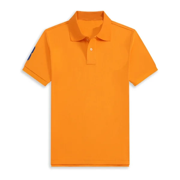 High Quality Men’s Ralph Big Pony Polo Shirt 100% Cotton Slim Fit Short Sleeve Polo T-Shirt Golf Casual Wear Style 8820 - Image 22
