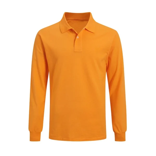 High Quality Men’s Ralph Pony Polo Shirt 100% Cotton Slim Fit Long Sleeve Polo T-Shirt Golf Casual Wear Style 9921 - Image 13
