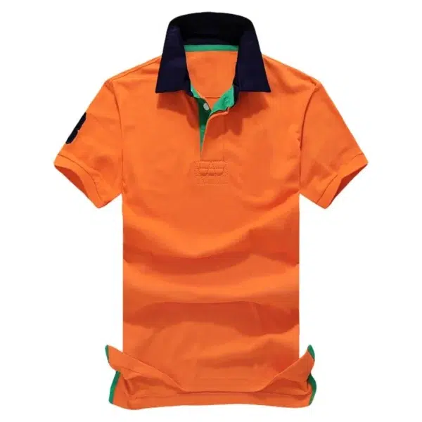 Men Ralph Slim Fit Big Pony Short Sleeve 100%Cotton Mesh Polo Shirts 8056 - Image 3
