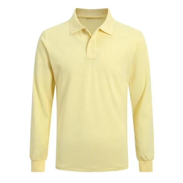 High Quality Men’s Ralph Pony Polo Shirt 100% Cotton Slim Fit Long Sleeve Polo T-Shirt Golf Casual Wear Style 9921 - Image 5