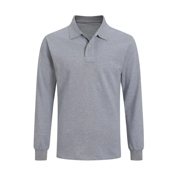 High Quality Men’s Ralph Pony Polo Shirt 100% Cotton Slim Fit Long Sleeve Polo T-Shirt Golf Casual Wear Style 9921 - Image 9