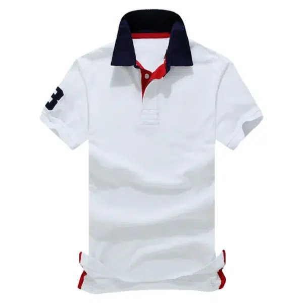 Men Ralph Slim Fit Big Pony Short Sleeve 100%Cotton Mesh Polo Shirts 8056