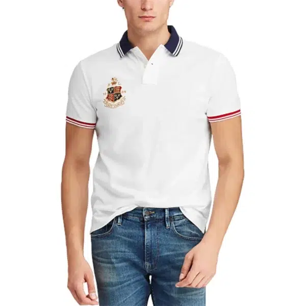 Men Ralph Slim Fit Big Pony Short Sleeve 100%Cotton Mesh Polo Shirts 8086