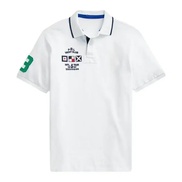 Men Ralph Slim Fit Big Pony Short Sleeve 100%Cotton Mesh Polo Shirts 8090 - Image 2