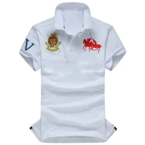 Men Ralph Slim Fit Big Pony Short Sleeve 100%Cotton Mesh Polo Shirts 8080
