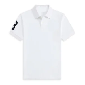 High Quality Men’s Ralph Big Pony Polo Shirt 100% Cotton Slim Fit Short Sleeve Polo T-Shirt Golf Casual Wear Style 8820