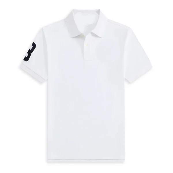 High Quality Men’s Ralph Big Pony Polo Shirt 100% Cotton Slim Fit Short Sleeve Polo T-Shirt Golf Casual Wear Style 8820