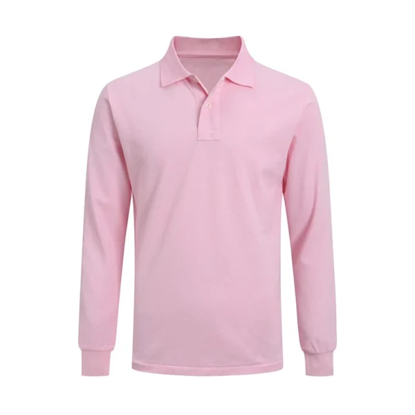 High Quality Men’s Ralph Pony Polo Shirt 100% Cotton Slim Fit Long Sleeve Polo T-Shirt Golf Casual Wear Style 9921 - Image 12