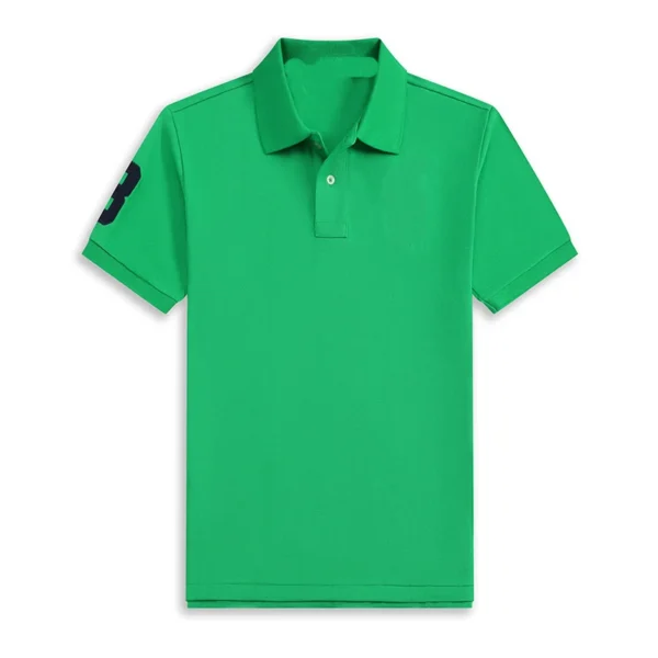 High Quality Men’s Ralph Big Pony Polo Shirt 100% Cotton Slim Fit Short Sleeve Polo T-Shirt Golf Casual Wear Style 8820 - Image 12