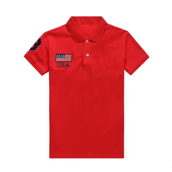 Women Ralph Big Pony Short Sleeve 100%Cotton Slim Fit Stretch Polo Shirts - Image 6
